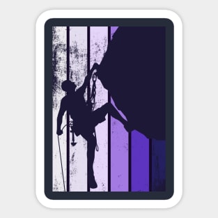 Climbing at Night Sticker